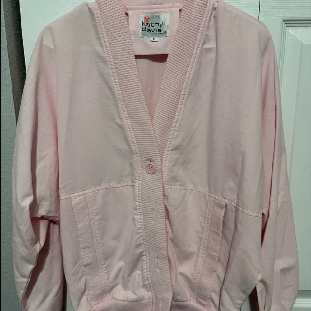 Kathy Davis vintage pink jacket size medium